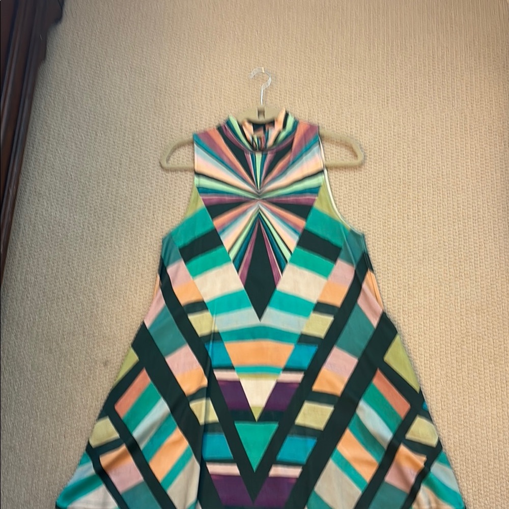 Mara Hoffman Multicolor Geometric Mini Dress